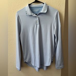 Long-Sleeve Stretch Jersey Polo | Women's Crown Sport